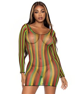 Rasta-Netz-Minikleid | Leg Avenue