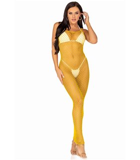 Maxikleid aus gewebtem Twist-Netz schwarz | Leg Avenue