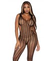 sexy Gitternetz-Bodystocking schwarz | Leg Avenue
