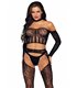 Top, suspender hose & g-string