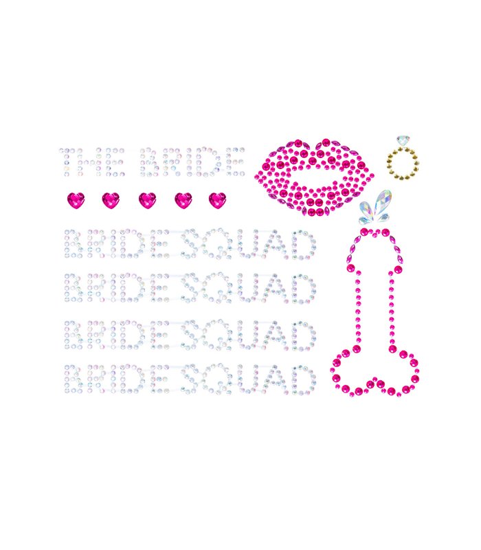 Bride Squad bodyjewels sticker