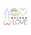 Pride and Love Sticker mehrfarbig | Leg Avenue