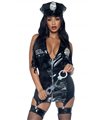 Sexy Polizistin schwarz | Leg Avenue