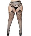 Net garterbelt stockings +