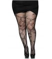 Verführerische Netzstrumpfhose mit Schmetterlings-Muster, elegant Queen Size | Leg Avenue