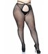 Straps Strumpfhose leicht offen Plussize schwarz | Leg Avenue