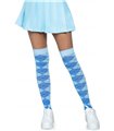 Overknee Strümpfe weiß rosa pink mit Karos | Leg Avenue