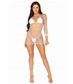 Netzkleid weiss langarm | Leg Avenue