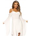 Kleid mit Glockenärmeln aus Baumwolle | Leg Avenue