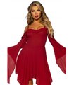 Cotton bell sleeved dress
