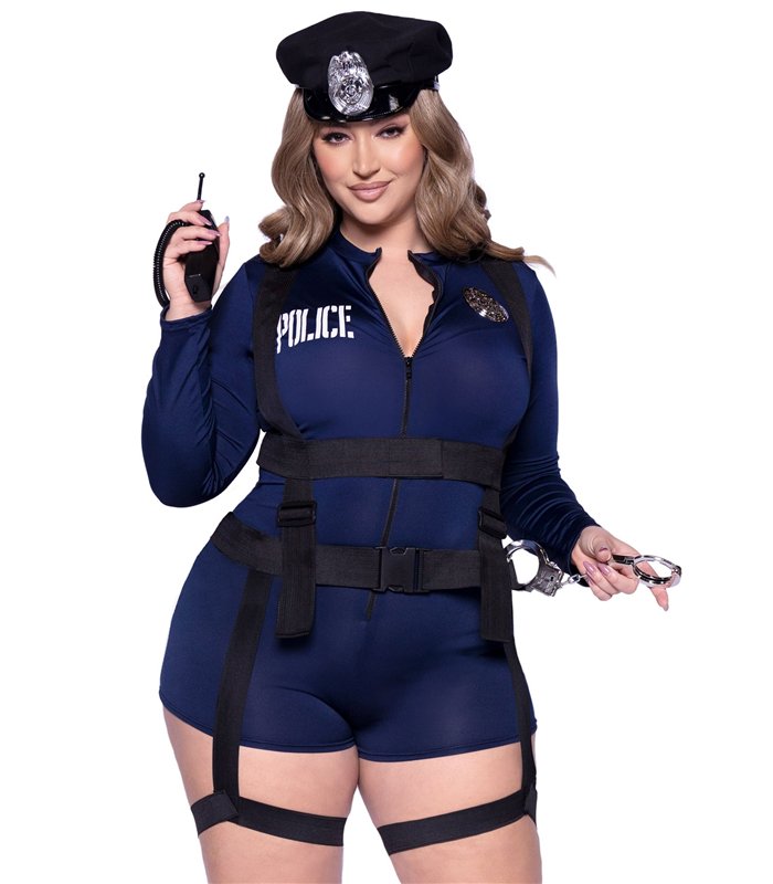 Flirty Polizistenkostüm + | Leg Avenue