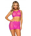 Minikleid aus Industrial-Netz mit langen Aermeln | Leg Avenue