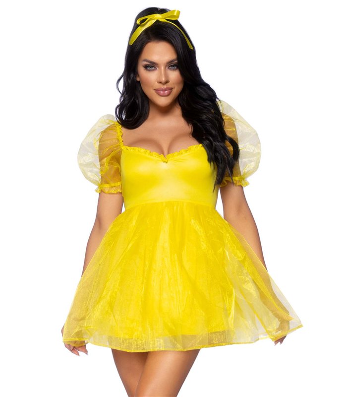 Kleid aus mattiertem Organza | Leg Avenue