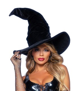 Velvet ruched witch hat Velvet ruched witch hat