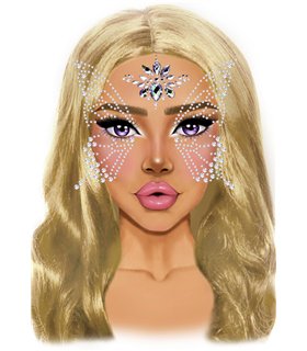 Fairy adhesive face jewels 