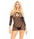 Heart net mini dress