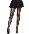 Seamless floral lace tights