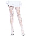 Seamless floral lace tights