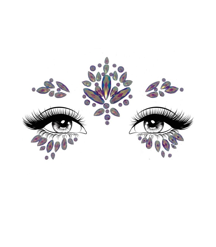 Verity face jewels sticker