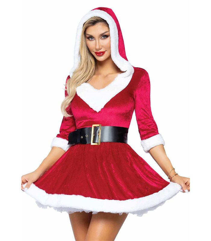 Mrs. Claus Hooded Dress