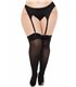 Lace top opaque thigh highs +