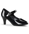 Mary Jane Pumps DIVINE-440 - Lack Schwarz