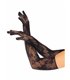 Opera length floral net gloves