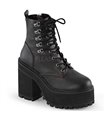 Demonia Plateau Stiefeletten ASSAULT-100 Schwarz