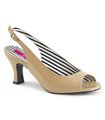 Pleaser Pumps JENNA-02 Beige