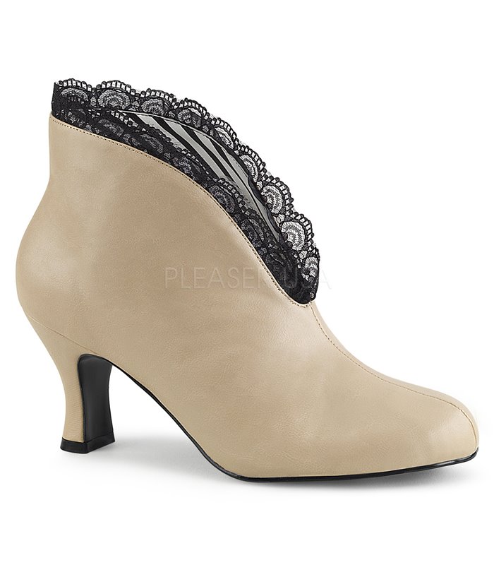 Pleaser Stiefeletten JENNA-105 Beige