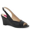 Wedges KIMBERLY-01SP - PU Schwarz