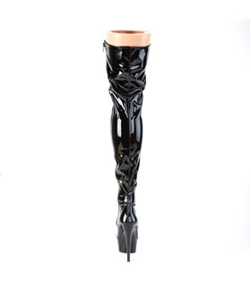 Plateau Overknee Stiefel DELIGHT-3023 - Lack Plateau Overknee Stiefel DELIGHT-3023 - Lack