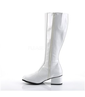 Retro Stiefel GOGO - Lack Weiß Retro Stiefel GOGO - Lack Weiß