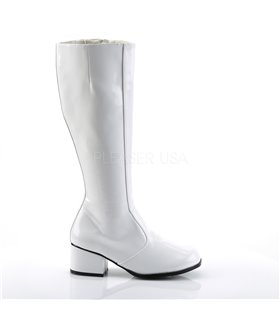 Retro Stiefel GOGO - Lack Weiß Retro Stiefel GOGO - Lack Weiß