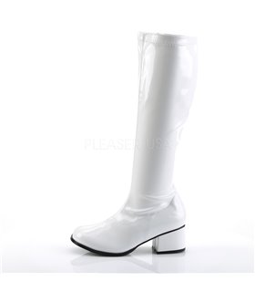 Retro Stiefel RETRO-300 - Lack Weiß Retro Stiefel RETRO-300 - Lack Weiß