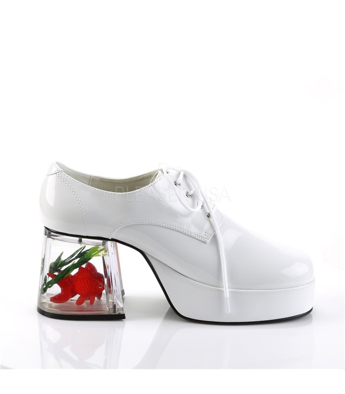 Herren Plateauschuhe PIMP-02 : Weiß