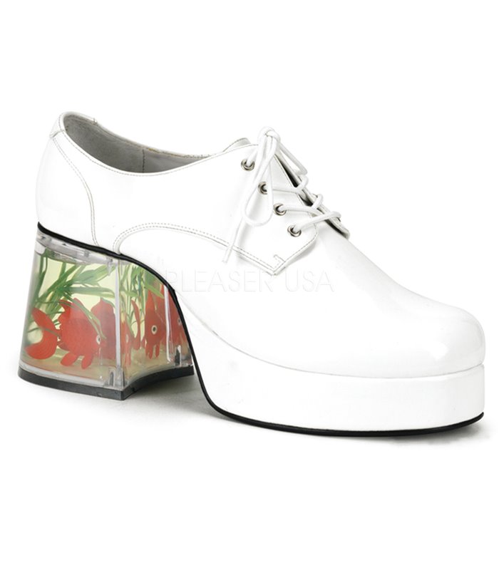 Herren Plateauschuhe PIMP-02 : Weiß