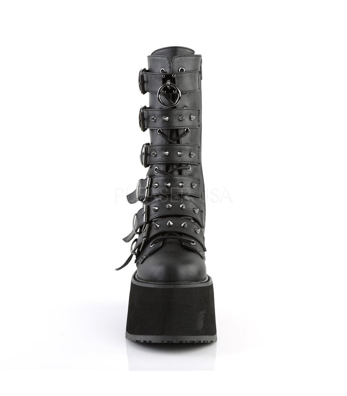 Demonia Plateau Stiefel DAMNED-225 Schwarz
