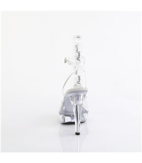 COCKTAIL-506 - Platform Sandal - Clear | Fabulicious COCKTAIL-506 - Platform Sandal - Clear | Fabulicious