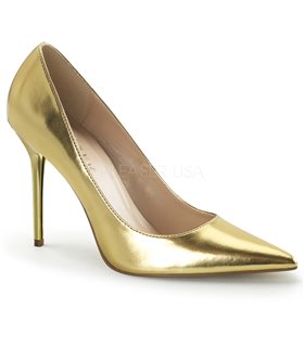Stiletto Pumps CLASSIQUE-20 - PU Gold Metallic Stiletto Pumps CLASSIQUE-20 - PU Gold Metallic