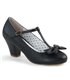 Retro T-Riemchen Pumps WIGGLE-50 - Schwarz