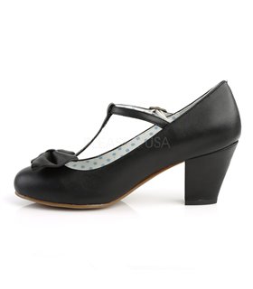 Retro T-Riemchen Pumps WIGGLE-50 - Schwarz Retro T-Riemchen Pumps WIGGLE-50 - Schwarz