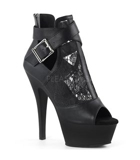Peeptoe Bootie KISS-257 - Schwarz Peeptoe Bootie KISS-257 - Schwarz