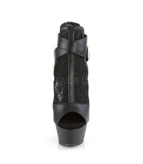 Peeptoe Bootie KISS-257 - Schwarz Peeptoe Bootie KISS-257 - Schwarz