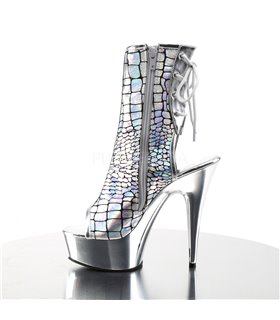 Plateau Stiefelette DELIGHT-1018HG - Silber Plateau Stiefelette DELIGHT-1018HG - Silber