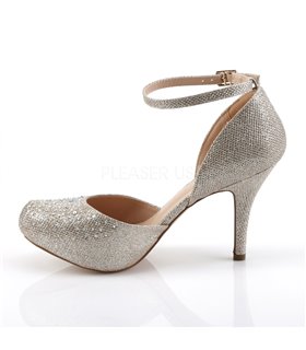 D'Orsay Pumps COVET-03 - Nude Glitter D'Orsay Pumps COVET-03 - Nude Glitter