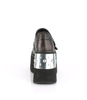 Plateau Schuhe KERA-13 - Schwarz Braun Plateau Schuhe KERA-13 - Schwarz Braun