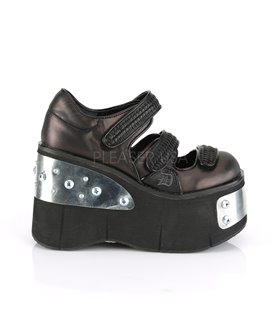 Plateau Schuhe KERA-13 - Schwarz Braun Plateau Schuhe KERA-13 - Schwarz Braun