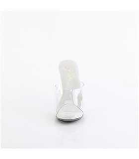 CUPID-401 - Pantolette - Silber/Klar | Fabulicious CUPID-401 - Pantolette - Silber/Klar | Fabulicious