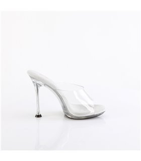 CUPID-401 - Pantolette - Silber/Klar | Fabulicious CUPID-401 - Pantolette - Silber/Klar | Fabulicious